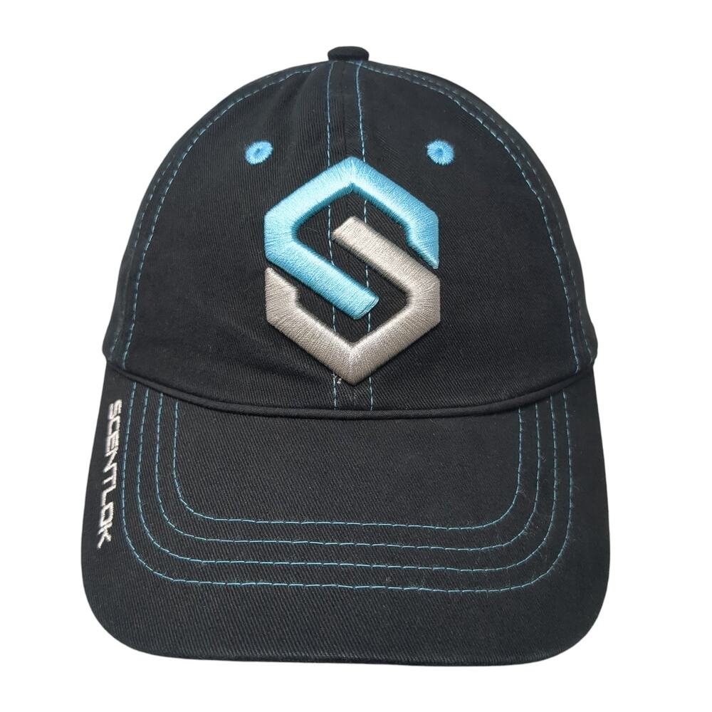 Scentlok Strapback Baseball Cap Black One Size Adjustable Embroidered 6 Panel
